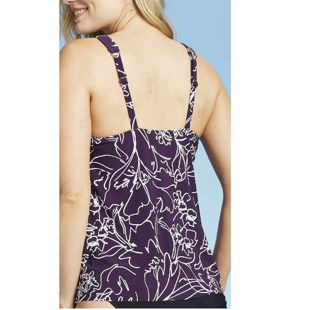 WOMEN'S  TANKINI SWIM SWIMSUIT TOP - Picture 2 of 3